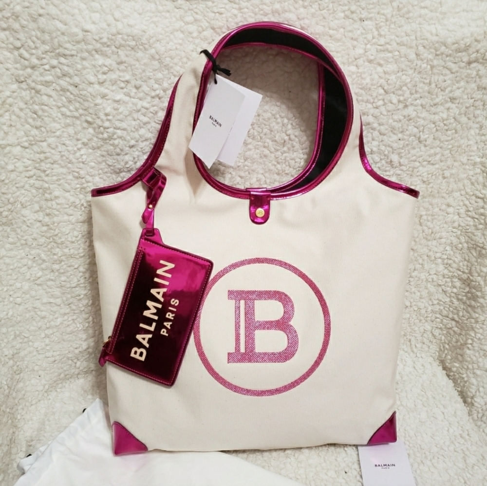 Balmain B-Army Logo Shopper Bag